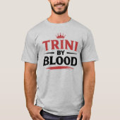 BLOODによるTRINI -黒文字 Tシャツ (正面)