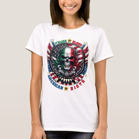 Blood イタリアン American誕生ItalianAmerican Tシャツ (正面)
