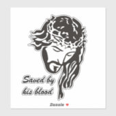 Blood 救 Jesus Crown of Thorns Sticker シール (シート)