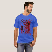 Blood Bloody Splatter Halloween Blood Stained funn Tシャツ (正面フル)