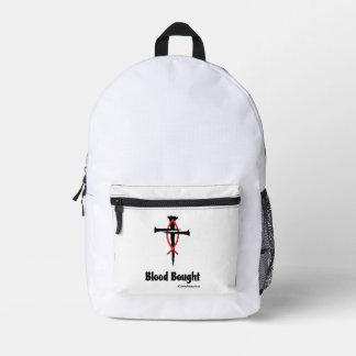 Blood Bought book Bag プリントバックパック