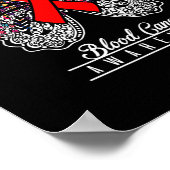 Blood Cancer Awareness Butterfly Lovers Gifts 2 ポスター (角)