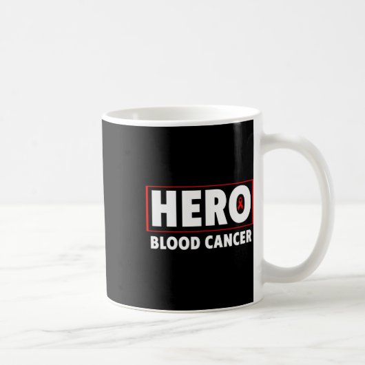 Blood Cancer - Hero Blood Cancer Awareness  コーヒーマグカップ (右)