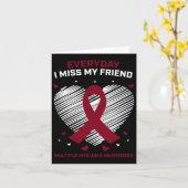 Blood Cancer I Miss My Friend Multiple Myeloma Awa カード (黄色い花)