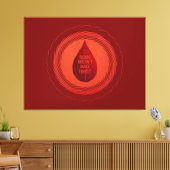 Blood Doesn't Make Family キャンバスプリント (インサイチュ (リビング))