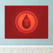 Blood Doesn't Make Family キャンバスプリント (インサイチュ (ウッドフロア))