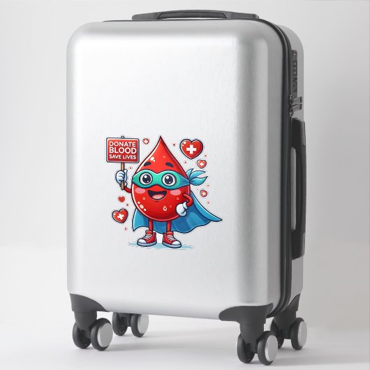 Blood donation シール (スーツケース)