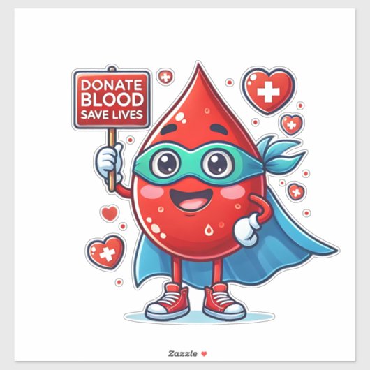 Blood donation シール (シート)