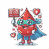 Blood donation シール (正面)