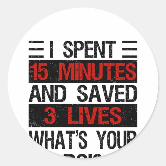 Blood Donation Blood Donation Service Blood ラウンドシール (正面)