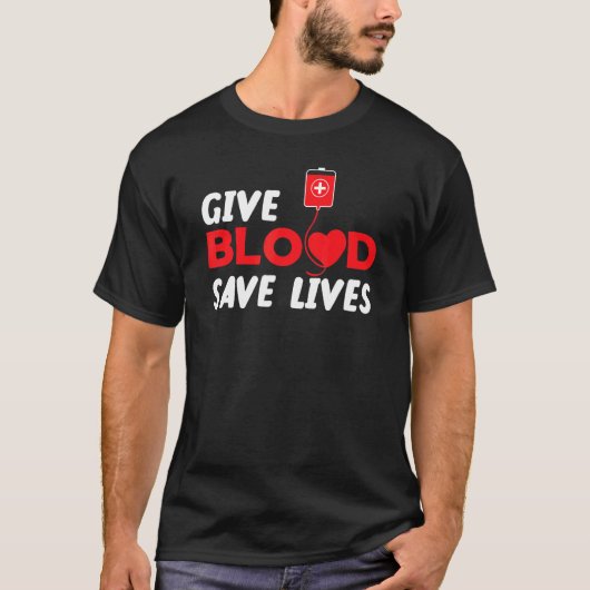 Blood Donor Blood Donation Awareness Give Blood Sa Tシャツ (正面)