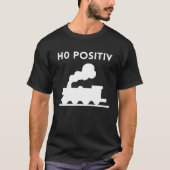 Blood group H0 positive model railway model railwa Tシャツ (正面)
