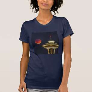 Blood Moon シアトル スペースニードル Tシャツ