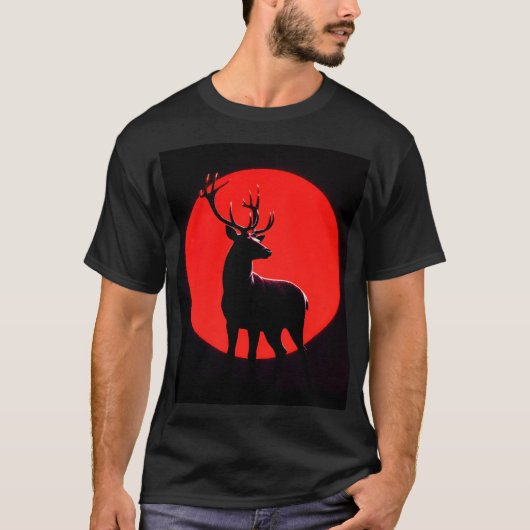 Blood Moon Deer Tシャツ (正面)