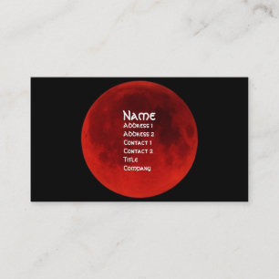 Blood Moon Gothicプロファイルカード 名刺