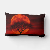 Blood Moon Mesquite Tree Throw Pillow - Western ランバークッション (裏面)