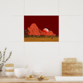 Blood Moon Risingデジタルアート ポスター (キッチン)