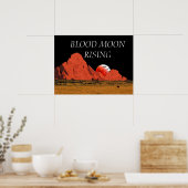 Blood Moon Rising Digital Artポスター ポスター (キッチン)