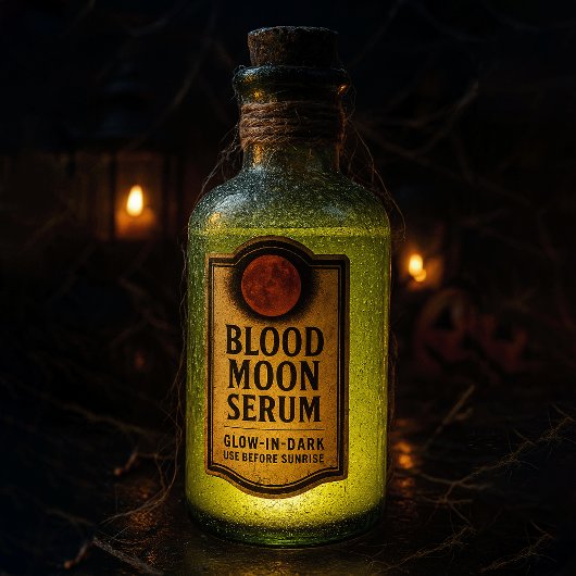Blood Moon Serum - Halloween Apothecary Label シール