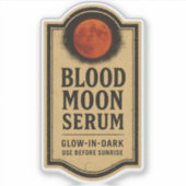 Blood Moon Serum - Halloween Apothecary Label シール (正面)