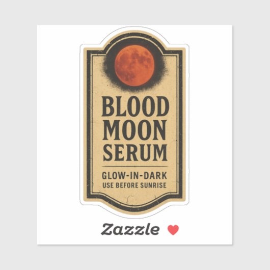 Blood Moon Serum - Halloween Apothecary Label シール (シート)