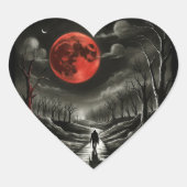 Blood moon Sticker ハートシール (正面)