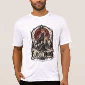 BLOOD MOON WOLF — ゴシックホラー Tシャツ (正面)