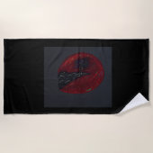 Blood Moonlit Night Beach Towel ビーチタオル (正面)
