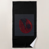 Blood Moonlit Night Beach Towel ビーチタオル (正面)