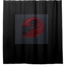 Blood Moonlit Night Shower Curtain シャワーカーテン