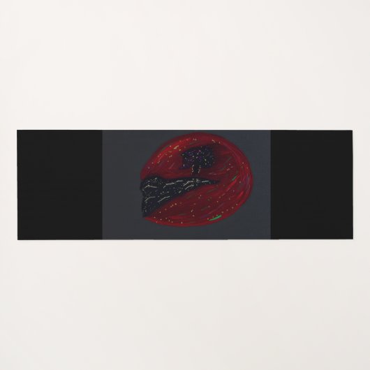 Blood Moonlit Night Yoga Mat ヨガマット (裏面(横))