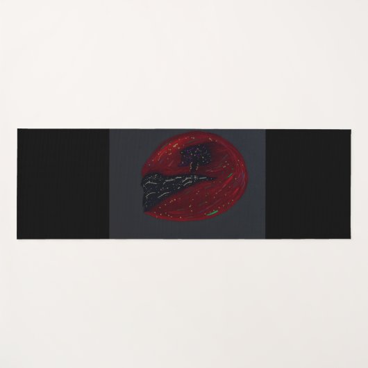Blood Moonlit Night Yoga Mat ヨガマット (正面(横))