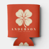 Blood Orange Four Leaf Clover with Name 缶クーラー (裏面)