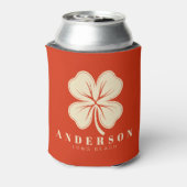Blood Orange Four Leaf Clover with Name 缶クーラー (缶裏面)