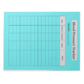 BLOOD PRESSURE TRACKER ノートパッド (正面)