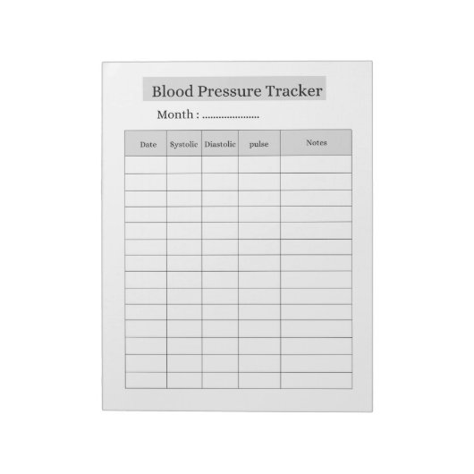 Blood Pressure Tracker ノートパッド (回転)