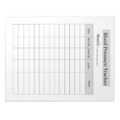 Blood Pressure Tracker ノートパッド (正面)