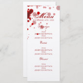 Blood Red吸血鬼のハロウィンの結婚式メニュー偽造品 メニュー (正面/裏面)