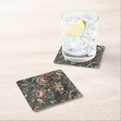 Blood Shadows Ritual – Gothic Victorian スクエアペーパーコースター (インサイチュ)