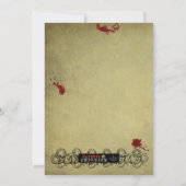 Blood & Snakes ハロウィン スプークタキュラー ご招待 招待状 (裏面)