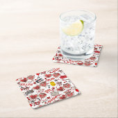 Blood Splatter Horror Movies Coasters スクエアペーパーコースター (インサイチュ)