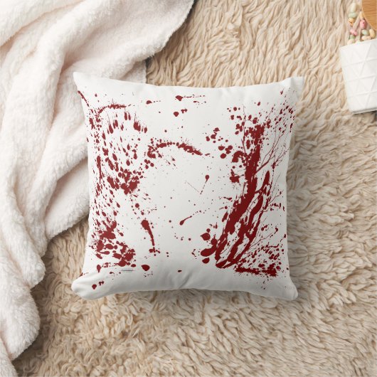 Blood splattered cojin クッション (ブランケット)