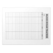 BLOOD SUGAR TRACKER ノートパッド (正面)