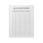 BLOOD SUGAR TRACKER ノートパッド (回転)