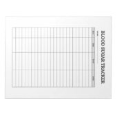 BLOOD SUGAR TRACKER ノートパッド (正面)