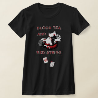 Blood Tea and Red String - 女性用スリムフィット Tシャツ