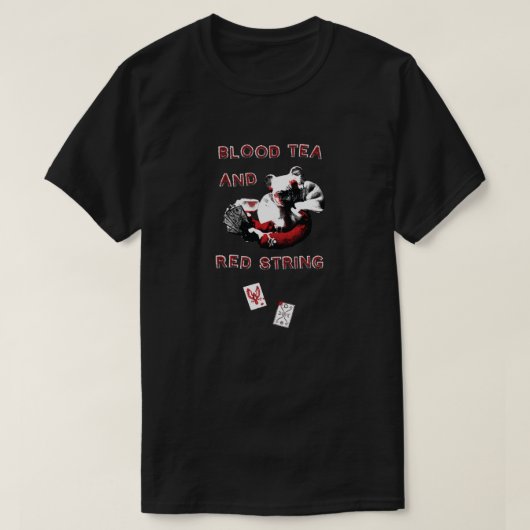 Blood Tea & Red String - 小さいデザイン - 全種類 Tシャツ (デザイン正面)