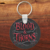 Blood & Thorns Gothicデザイン – 暗く神経質 キーホルダー (裏面)