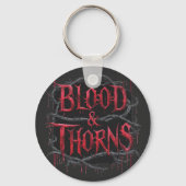 Blood & Thorns Gothicデザイン – 暗く神経質 キーホルダー (裏面)