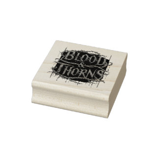 Blood & Thorns Gothicデザイン – 暗く神経質 ラバースタンプ